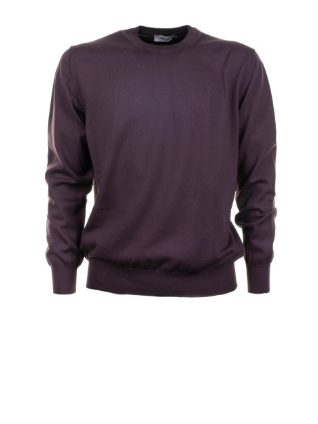 Brown Cotton Crewneck Sweater