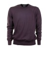 Brown Cotton Crewneck Sweater