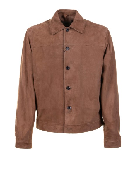 Suede Jacket with Buttons