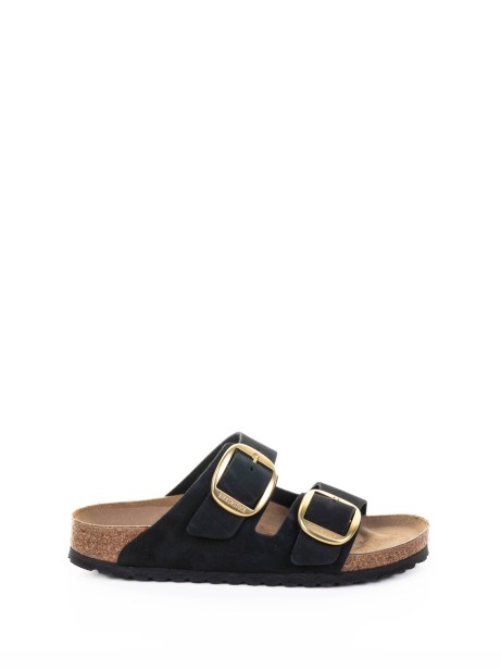 Arizona Big Buckle Black Slipper