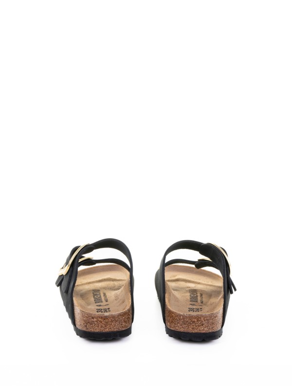 Arizona Big Buckle Black Slipper