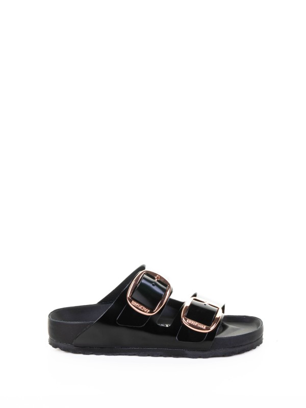 Arizona Big Buckle Black Slipper