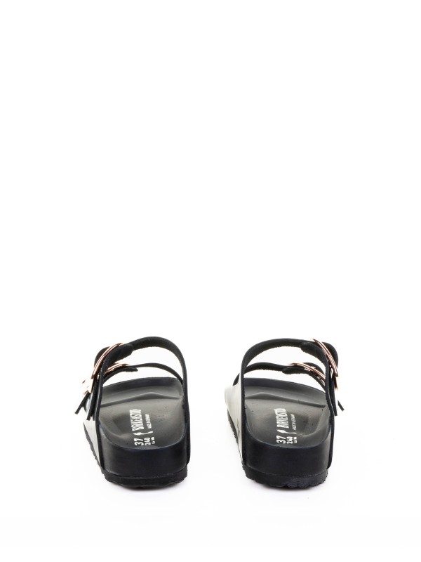 Arizona Big Buckle Black Slipper