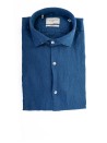 Men's Blue Linen Shirt