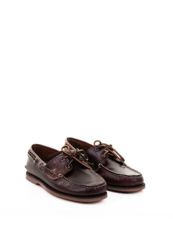 Mocassino da barca marrone in pelle