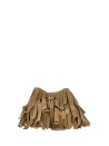 Hocket Mini Bucket Bag in suede with fringe workmanship