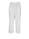 White linen and cotton trousers