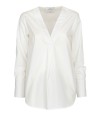 Women's White V-Neck Shirt