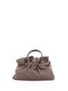 Double Handle Tote Octavia Dove Grey Leather Bag