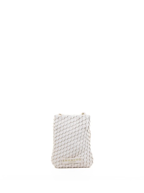 Mini White Leather Shoulder Bag