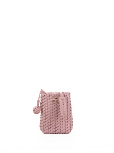 Mini Pink Leather Shoulder Bag