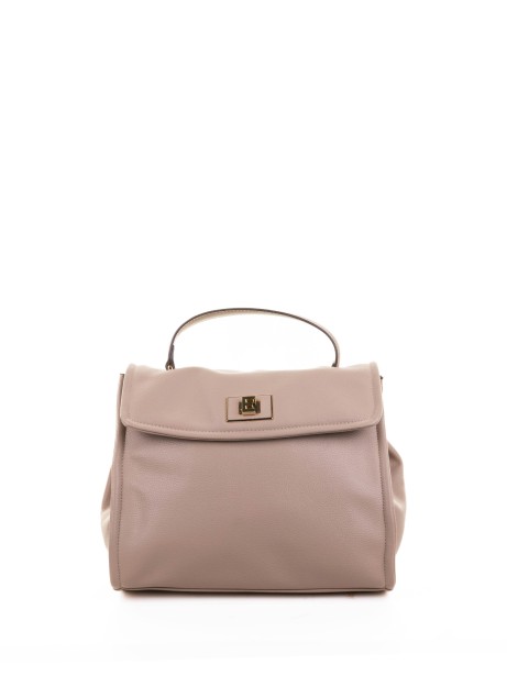 Treasure medium beige leather shoulder bag