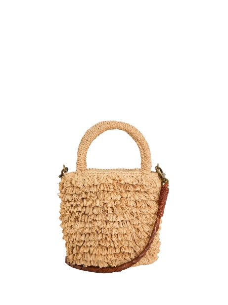 Mini Raffia Bag with Shoulder Strap