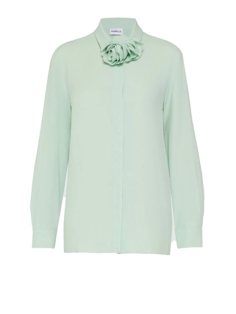 Women's Green Flower Shirt