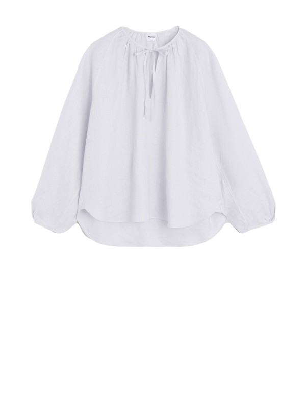 Women's White Blouse Shirt Long Sleeve
