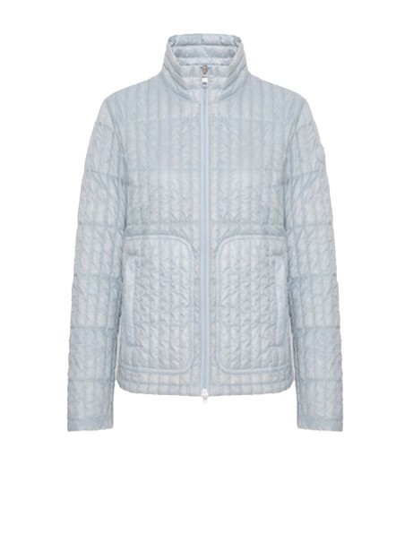 Women's Light Blue Down Jacket with Zip