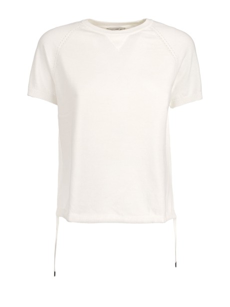 T-shirt bianca con lacci T-shirt bianca con lacci