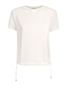 White Lace Up T-Shirt