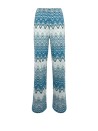 Amalia Wide Leg Pants in Raschel Knit