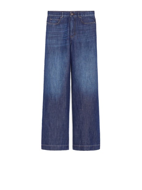 Cotton and Linen Denim Jeans
