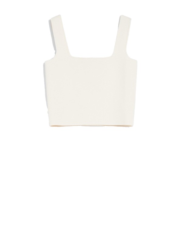 Top crop in viscosa jacquard