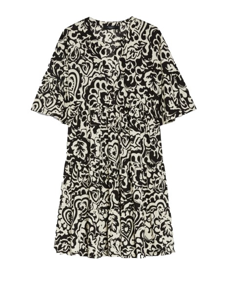 Short dress in patterned jersey