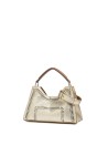 Aurora double grain leather shoulder bag
