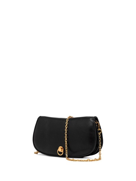 Deva Shoulder Bag in Black Leather 2