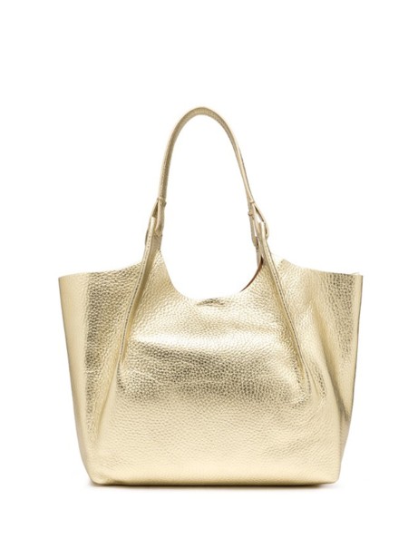DUA bag in gold leather large