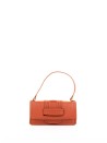 Papaya Leather Clutch