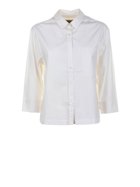 Women's White Poplin Shirt