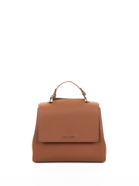 Borsa Sveva Soft S a spalla in pelle con tracolla cuoio