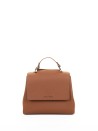 Borsa Sveva Soft S a spalla in pelle con tracolla cuoio