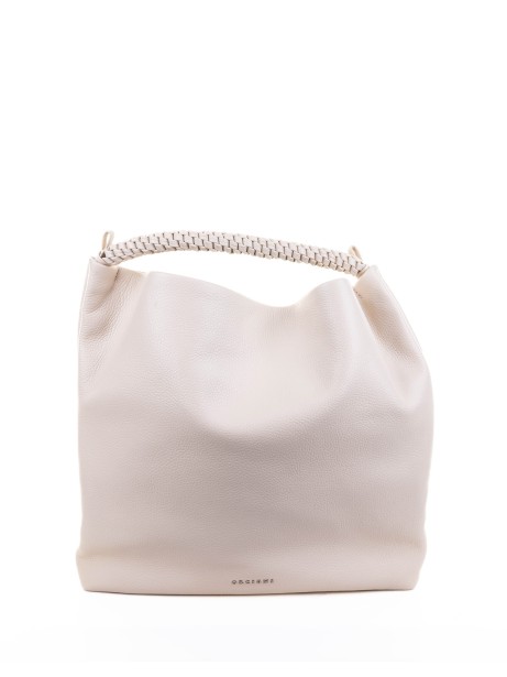 Borsa Todo Metal in pelle effetto stropicciato