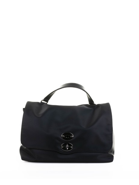 Borsa Postina Rimboccata Tokyo L nera in nylon