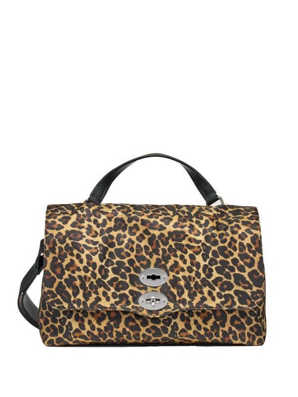 Tokyo L animalier tucked postman bag