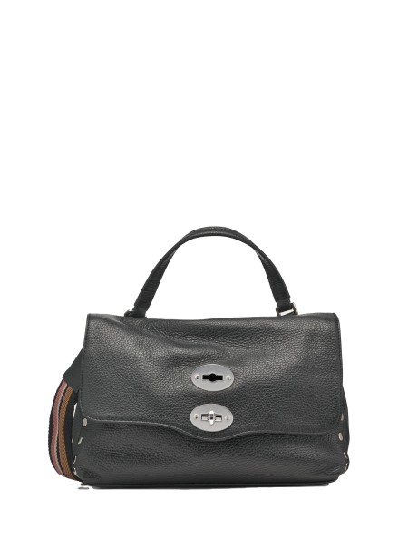 Borsa Postina Rimboccata Tokyo S nera in pelle