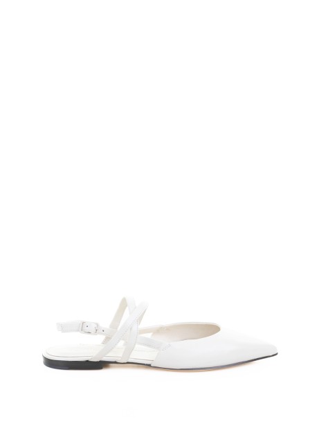 Chanel white flat slingback Chanel white flat slingback