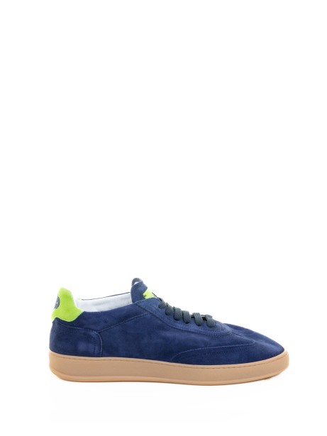 Sneaker uomo in suede blu