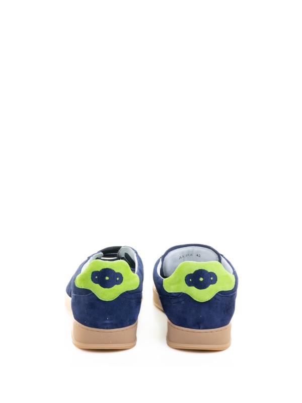 Men's Sneaker in Blue Suede