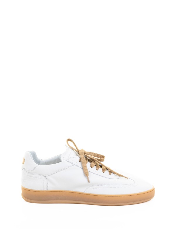 Men's Sneaker in White Suede