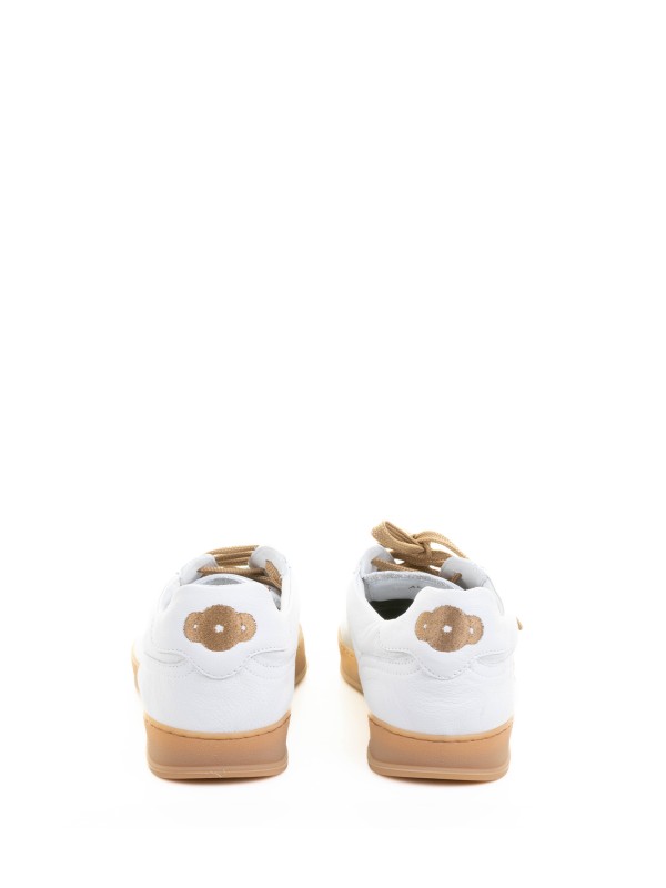 Sneaker uomo in suede bianca