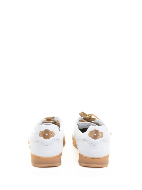 Sneaker uomo in suede bianca