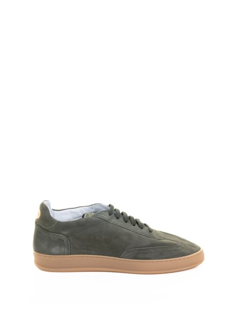 Men's Sneaker in Green Suede