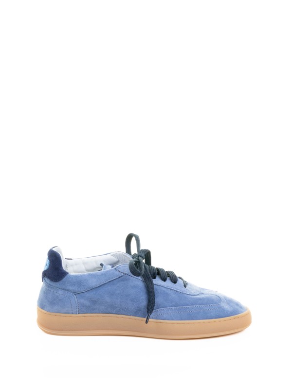 Women's Sneaker in light blue suede