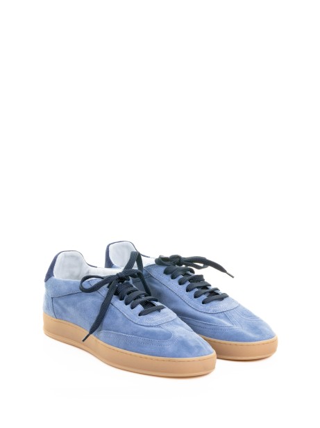 Sneaker donna in suede azzurro 2