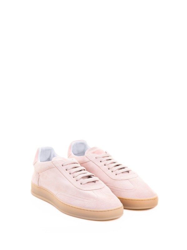 Sneaker donna in suede rosa