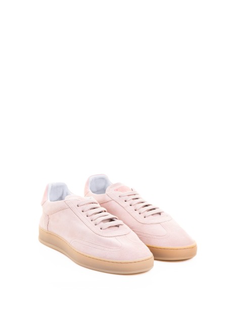 Sneaker donna in suede rosa