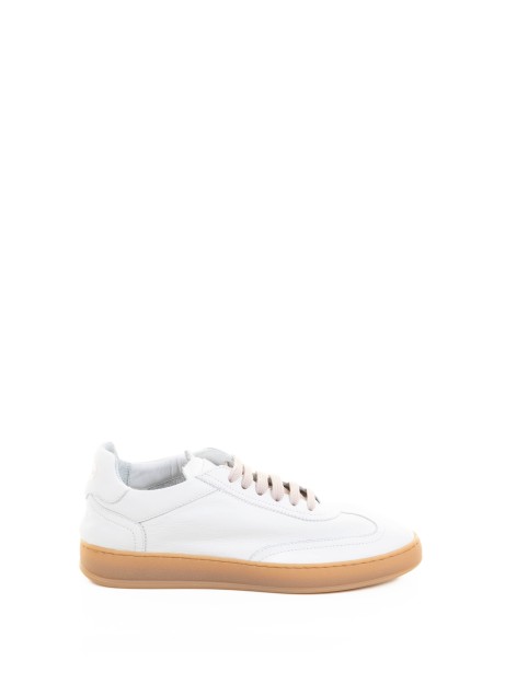 Women's Sneaker in White Suede