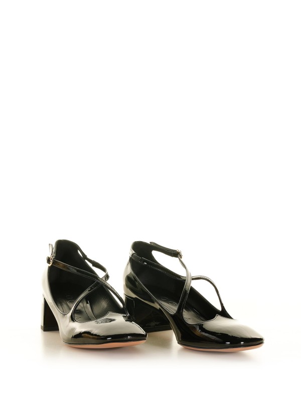 Décolleté modello Mary Jane vernice nero